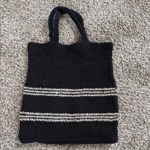 Elegant Black and White Tote Bag